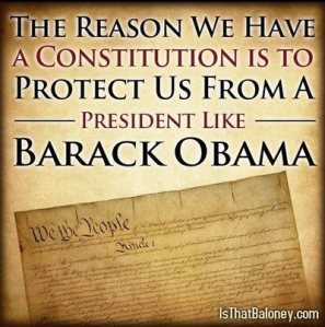 The reason we have a consitution is to protect us from obama